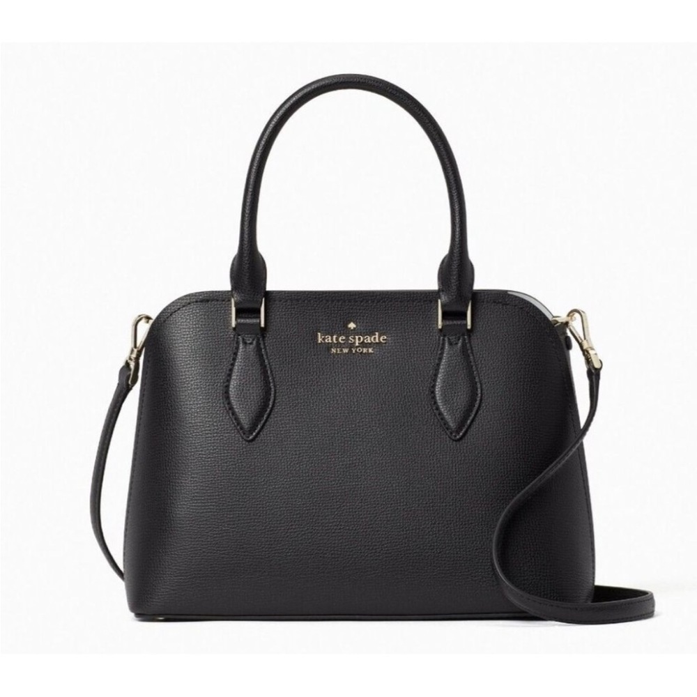 Kate Spade Darcy Small Satchel Grain Leather Black